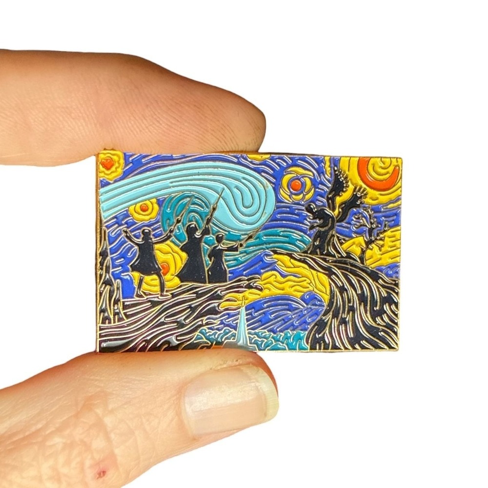 Harry Potter Starry Night Wizard Inspired Enamel Pin